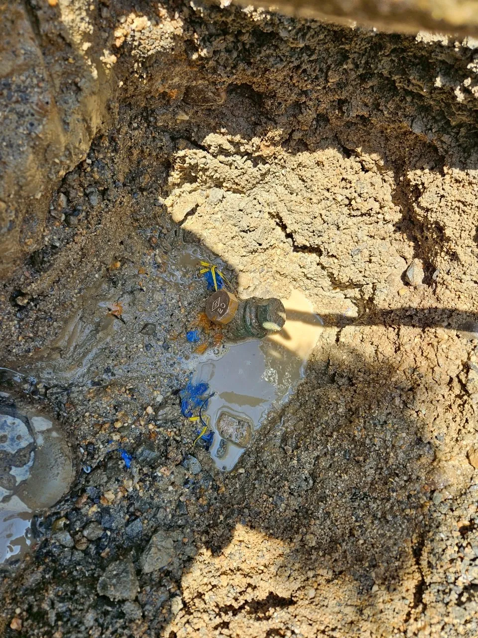 分水栓止水工事