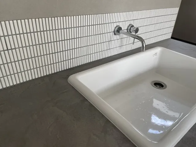 洗面化粧台のモールテックス・モルタル